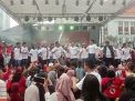 Flashmob Lagu-Lagu Nusantara Bergema Menyambut Ganjar di Surabaya, Indonesia Moeda : Simbol Kesatuan Tekad
