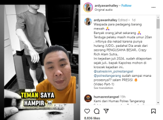 Viral Pengusaha Jam Tangan Mewah 'Dibegal', Terduga Pelaku Anak Crazy Rich Alam Sutra