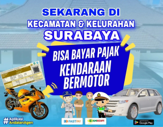 Catat! Bayar Pajak Kendaraan Bermotor Bisa di Kantor Kecamatan dan Kelurahan, Termasuk di Surabaya
