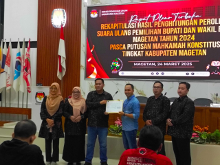 Penetapan Paslon Terpilih Pilkada Magetan Akan Ditetapkan 25 April 2025, Ini Kata KPU Jatim