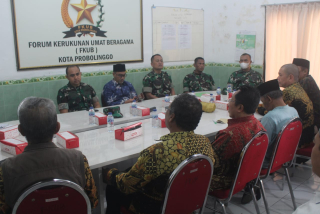 Dandim 0820 Probolinggo Silaturahmi ke FKUB, Tekankan Jaga Kerukunan Umat