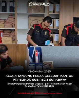 Kantor Pelindo III Digeledah Kejaksaan Negeri Surabaya, Terkait Dugaan Korupsi Ratusan Miliar