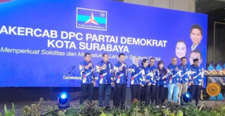 Demokrat Surabaya Deklarasikan Dukungan Penuh kepada Emil Dardak di Rakercab