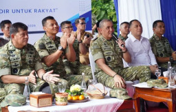 Pangdam V/Brawijaya Pimpin Ground Breaking Jembatan Garuda di Genting Kalianak Surabaya