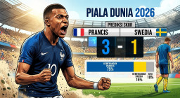 Prediksi Skor Prancis vs Swedia Babak 32 Besar Piala Dunia 2026: Mbappe-Dembele Jadi Momok Menakutkan!