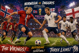 Prediksi Skor Norwegia vs Inggris Perempat Final Piala Dunia 2026: Sihir Erling Haaland Berlanjut?