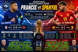 Prediksi Skor Prancis vs Spanyol Semifinal Piala Dunia 2026: Adu Gacor Mbappe dan Lamine Yamal