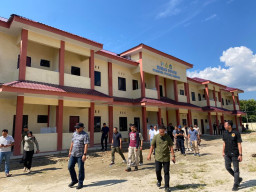 Kapolda Sulbar Cek Progres Rusun Polres Mamasa