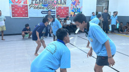 Semarak HUT ke-81 RI, Warga Binaan Rutan Gresik Adu Sportivitas di Lomba 