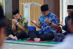 Kekuatan Doa, Polda Sulbar Bersama Santri dan Anak Yatim Mohon Keselamatan dari Ancaman Karhutlah