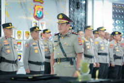 Kapolda Sulbar Lantik DirPamobvit, Sampaikan 5 Pesan Inti Estafet Kepemimpinan Berintegritas