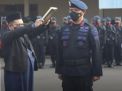 Dansat Brimob Polda Sulsel Pimpin Pengukuhan Jabatan Wadansat dan Danden Gegana Satbrimob Polda Sulsel