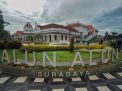 FOTO: Percantik Taman Kota Alun-alun Surabaya