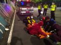 FOTO: Pengaruh Alkohol, Pengendara Tewas Kehilangan Kendali