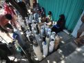 FOTO: Antrian Pengisian Oksigen di Surabaya