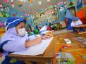 FOTO: Simulasi Sekolah Tatap Muka, TK Al-Falah Hadirkan Siswa