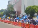 Mulai Kumpul Untuk Demo, Ribuan Buruh Surabaya Tolak Omnimbus Law