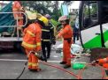 Kecelakaan Bus vs Truk di Tol Dupak Surabaya, Kemudi Direbut Penumpang, 3 Tewas
