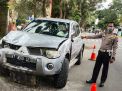 Diduga Mengantuk Mobil Tabrak Tiga Motor, Dua Orang Tewas