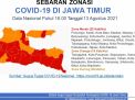 Zona Oranye Covid-19 Jatim Bertambah menjadi 15 Daerah, Zona Merah Tetap 23