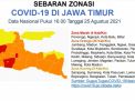 Wow! Dalam Sepekan, 15 Daerah Zona Merah Covid-19 di Jatim Turun Drastis jadi 4 Kabupaten/Kota Saja
