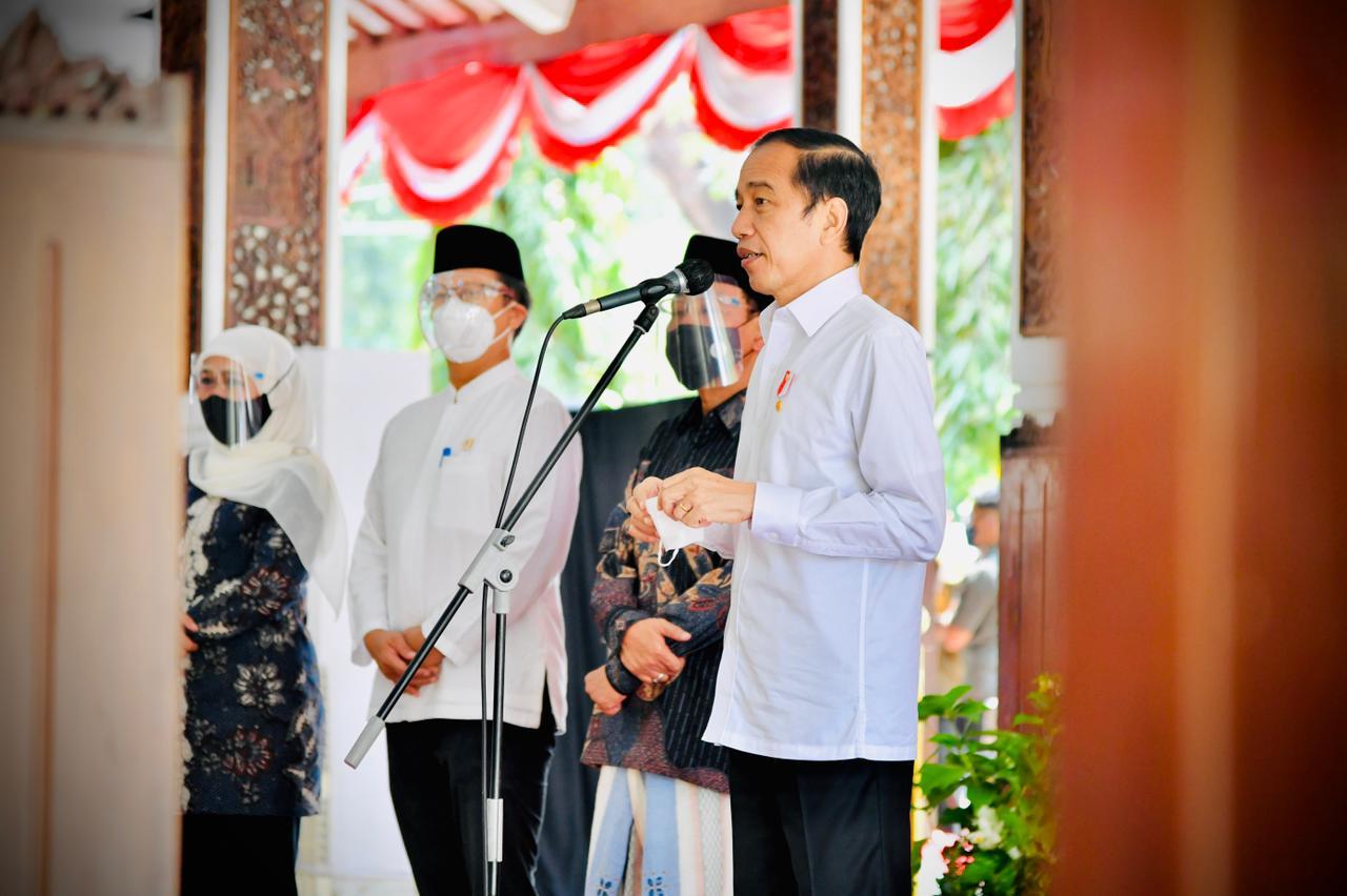 Presiden Jokowi melakukan kunjungan kerja ke Jatim (Setpres)
