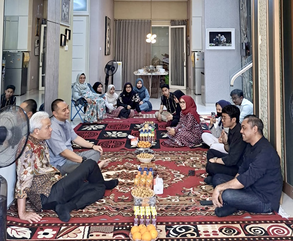 Momen kebersamaan Ganjar Pranowo, Eri Cahyadi dan Hadrean Renanda