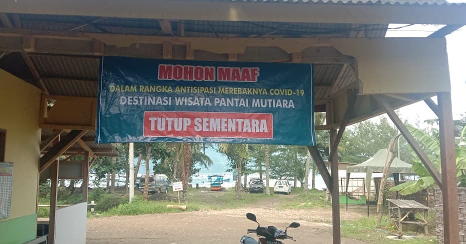 Salah satu tempat wisata di Kabupaten Trenggalek yang masih tutup.