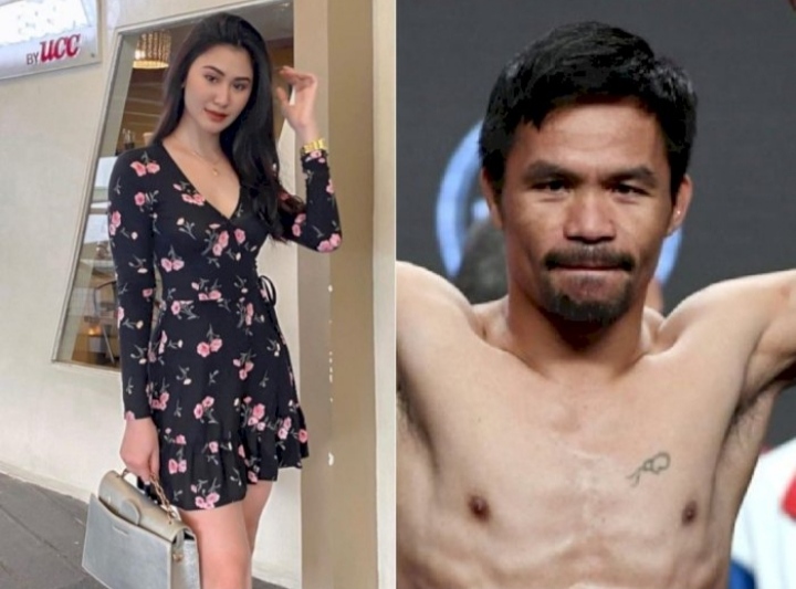 Pramugari Philippine Airlines Christine Angelica Dacera dan petinju legendaris Manny Pacquiao.