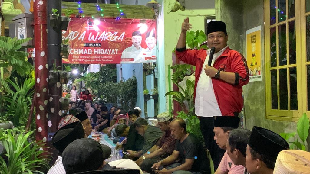 Wakil Sekretaris DPC PDI Perjuangan Surabaya Bidang Program Achmad Hidayat 