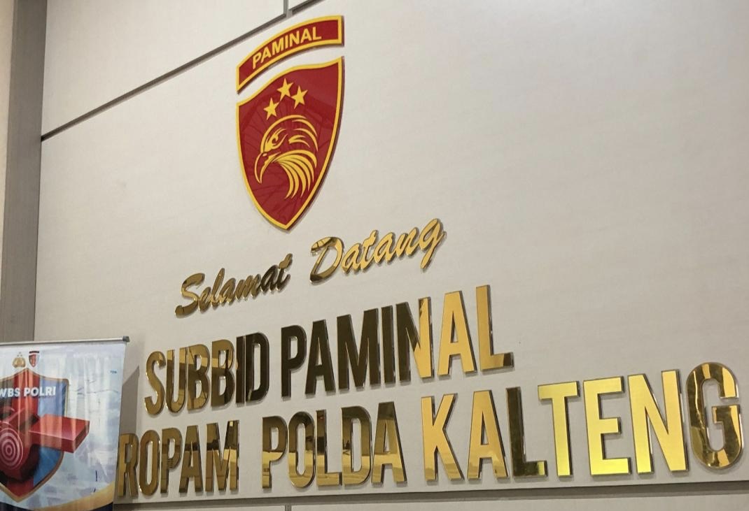 Saat Pelaporan di Subdit Paminsl Polda Kalteng