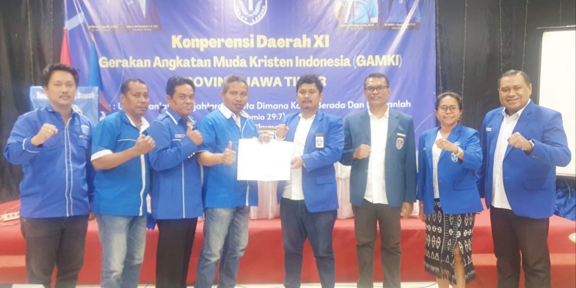 Konperensi Daerah (Konperda) XI GAMKI Jawa Timur sekaligus Studi Meeting yang digelar di Hotel Sahid, Surabaya, 23-24 Juli 2022