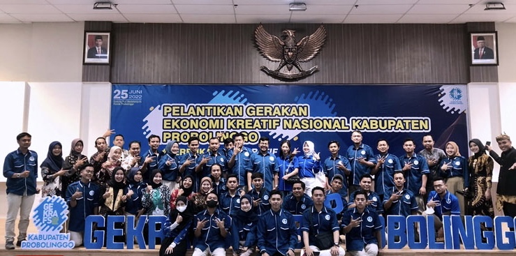 Pelantikan pengurus Gekrafs Kabupaten Probolinggo oleh Ketua DPW Gekrafs Jatim