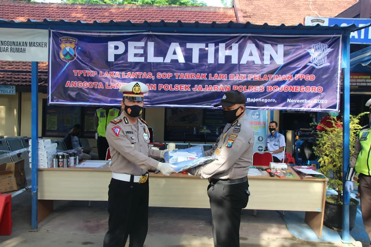 Satlantas Polres Bojonegoro Gelar Latihan PPGD