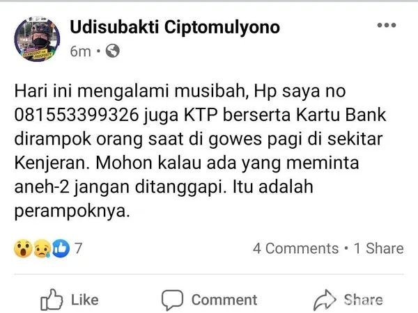 Guru Besar ITS Dibegal Saat Gowes di Kenjeran
