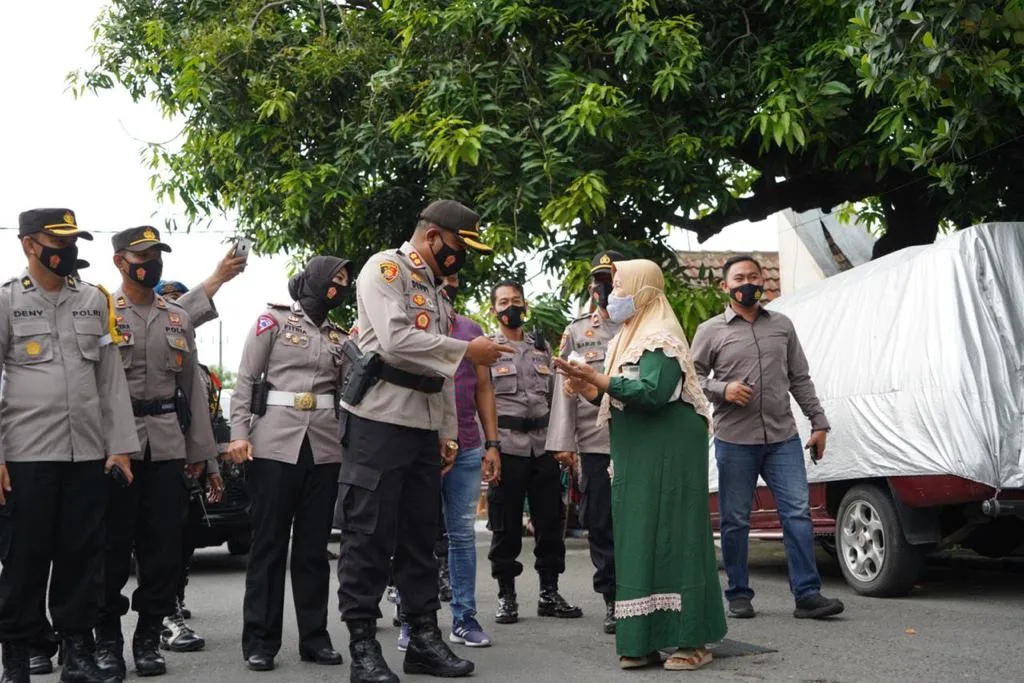 Ciptakan Pikada Kondusif, Polresta Mojokerto Cek Langsung TPS