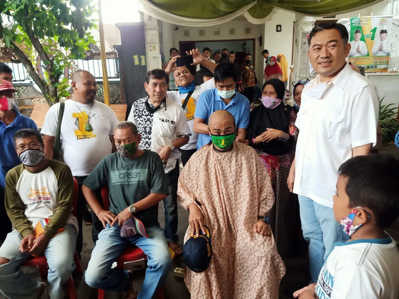 BHS-Taufiq Menang Quick Count Internal, Pendukung Cukur Gundul