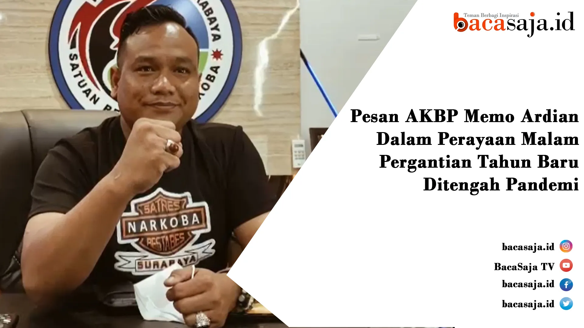 Video : Pesan AKBP Memo Ardian Hadapi Tahun Baru 2021 Ditengah Pandemi