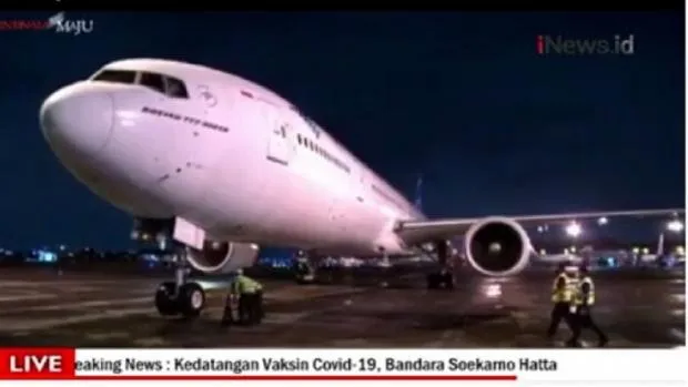Kabar Gembira, 1,2 Juta Vaksin Covid-19 asal China Tiba di Tanah Air