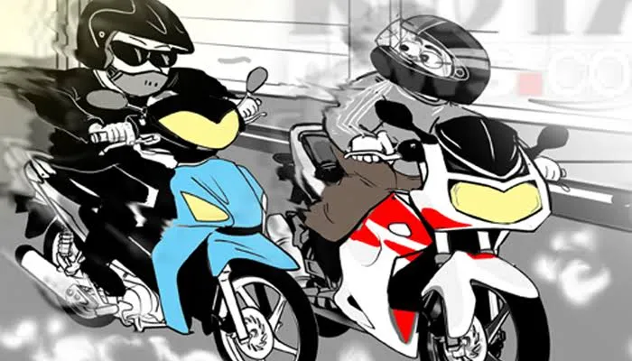 Balap Liar di Sidoarjo Dirazia, 100-an Penonton dan Pebalap Diamankan