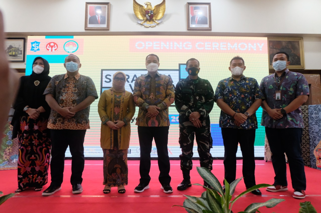 Pembukaan pameran virtual di Loby Lantai II Balai Kota Surabaya