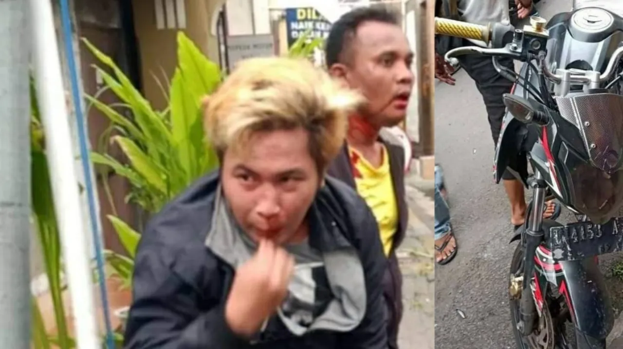 Viral, Video Dua Jambret Dihajar Masa Dan Diikat di Surabaya
