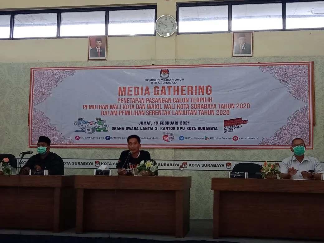 Ada 6 Poin Penetapan Eri-Armuji sebagai Paslon Terpilih Pilwali