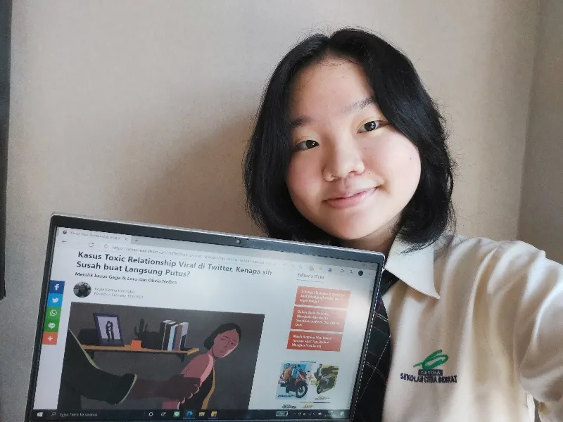 Keina, si Siswi SMA yang Gemar Menulis Artikel Kesehatan Mental Remaja