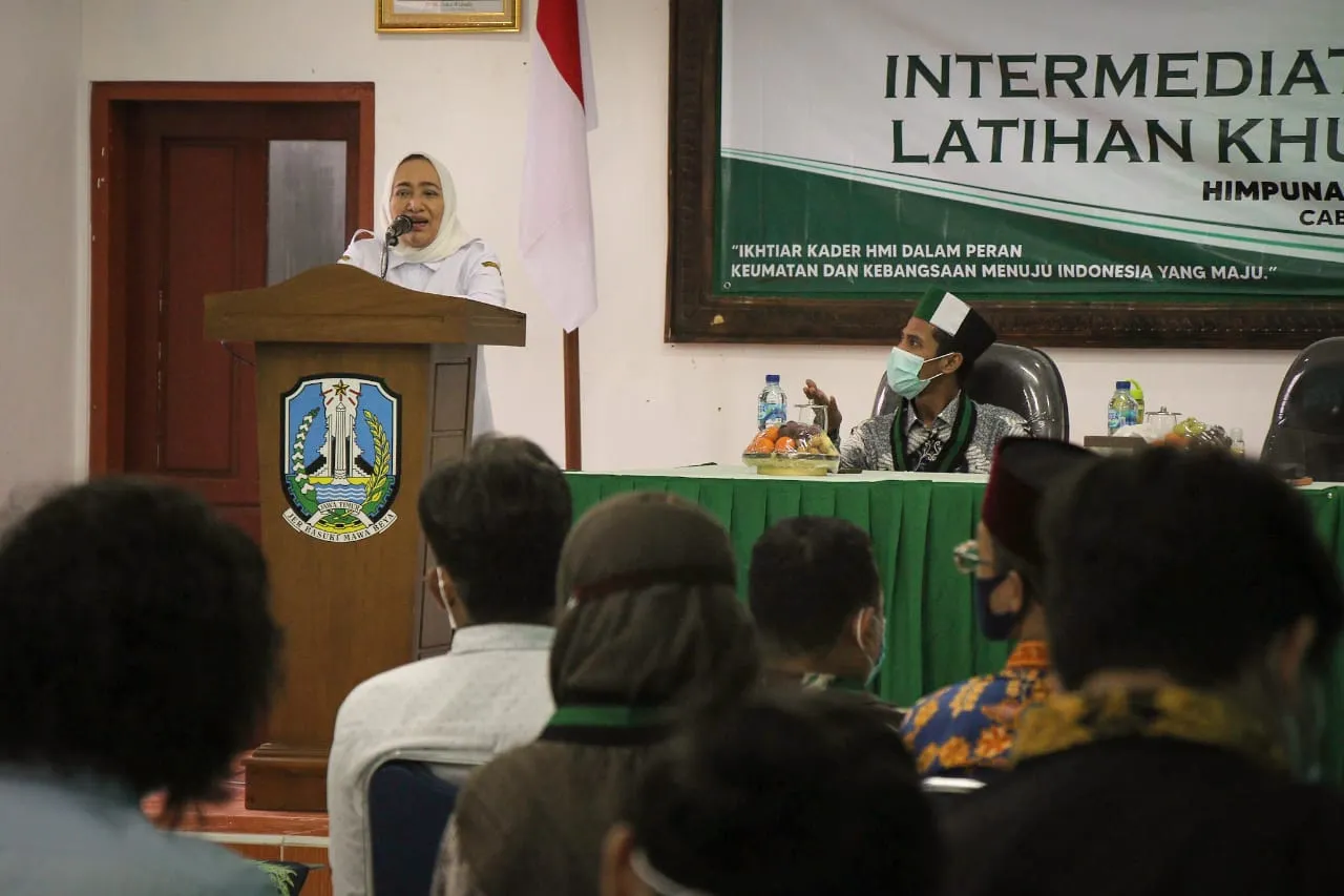 Hadiri Latihan Kader HMI, Bupati Bojonegoro Ajak Generasi Muda Ahli IT