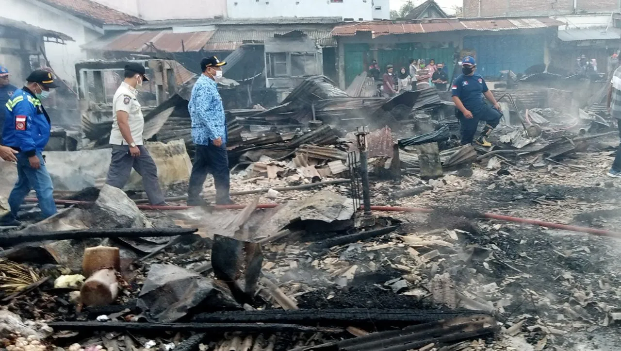 Pembangunan Pasar yang Terbakar di Tulungagung Terkendala Pandemi