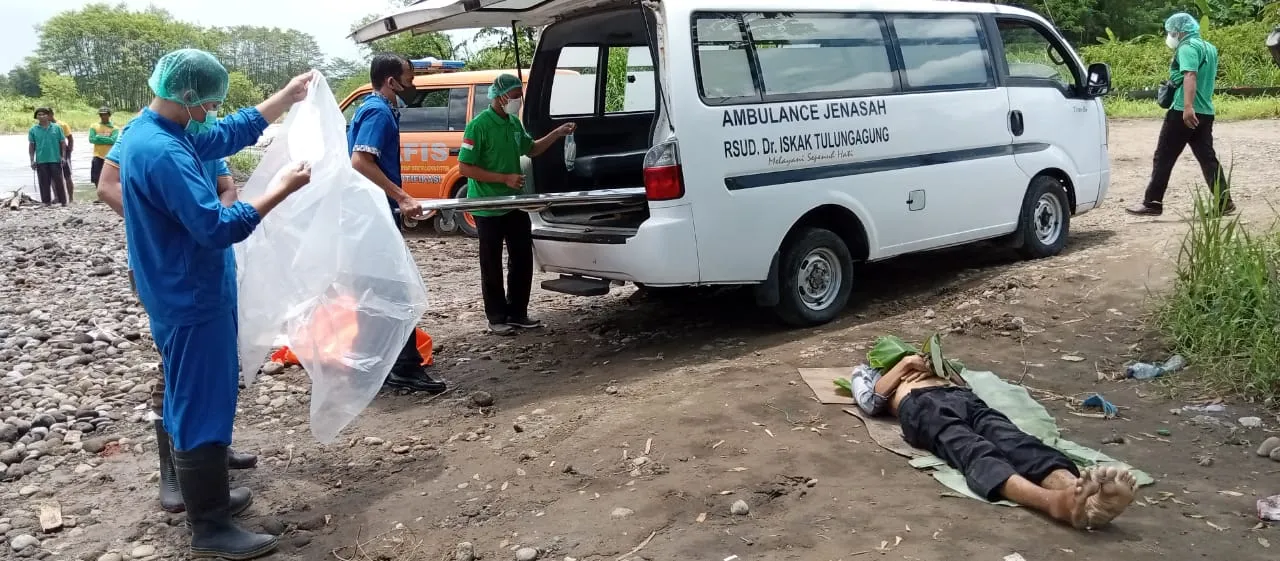 Identitas Mayat yang Nyangkut Kail Pancing di Kali Brantas Masih Gelap