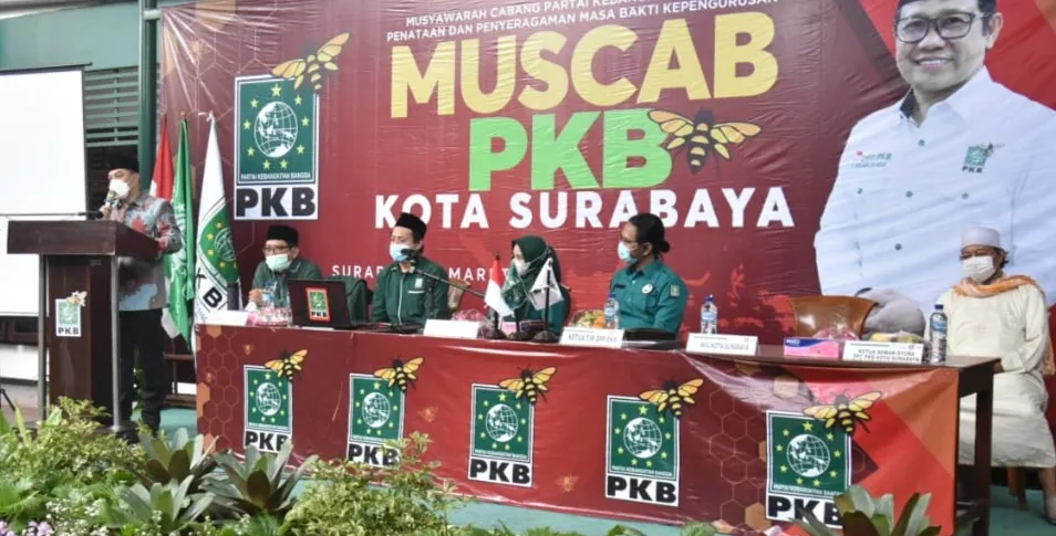Ke Muscab PKB, Wali Kota Eri Cahyadi Ajak Bahagiakan Warga Surabaya