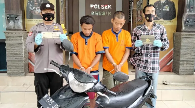 Modus Baru Curanmor Dua Residivis Gresik Ini Berakhir di Tangan Polisi