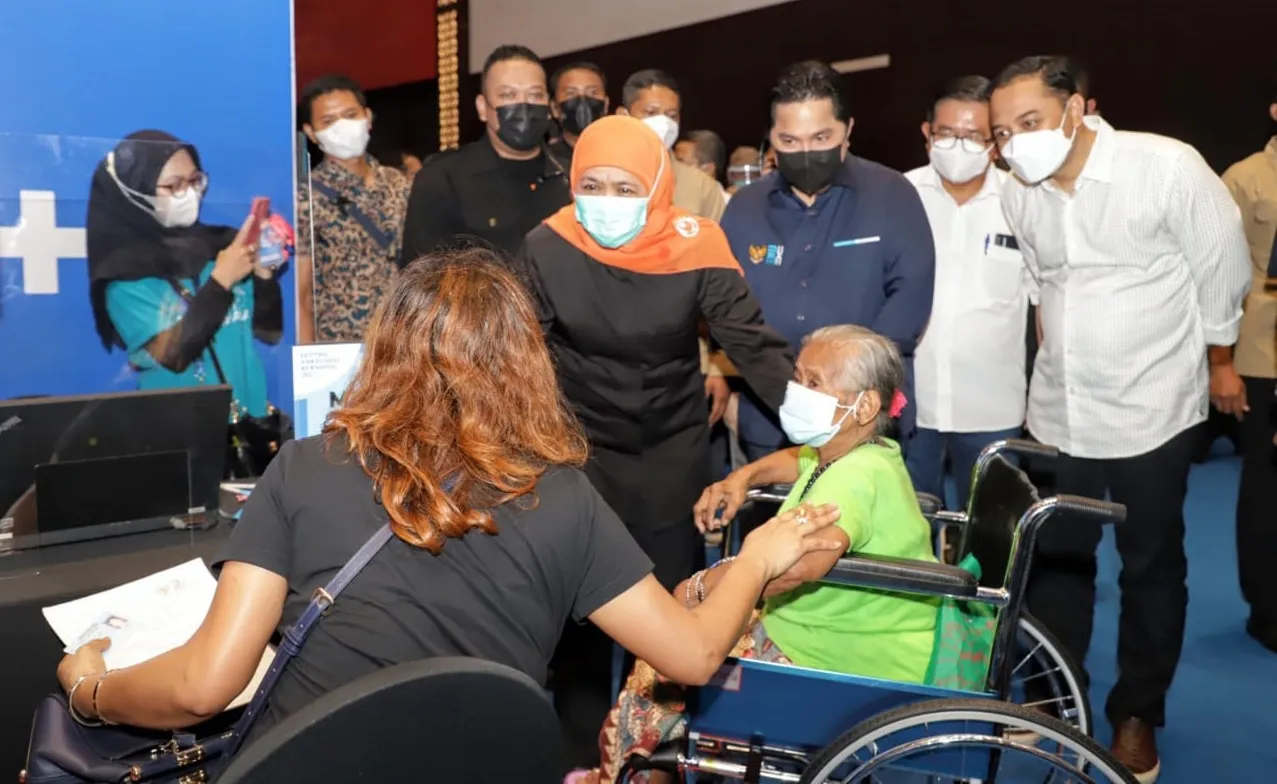 Sentra Vaksinasi Jawa Timur, Targetkan Sasar Lima Ribu Orang Perhari